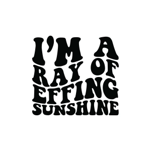 I'm A Ray Of Effing Sunshine SVG, Funny Sarcasm SVG Funny SVG