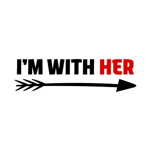 I'm with Her SVG, Couple Shirt Svg T-shirt SVG