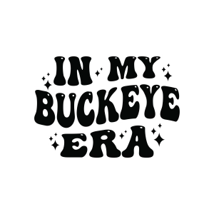 In My Buckeye Era SVG, Wavy Buckeye Football SVG Football SVG