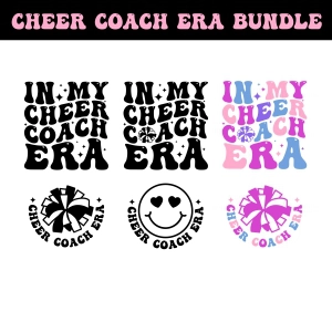 In My Cheer Coach Era SVG Bundle, Coach SVG Era Cheerleading SVG