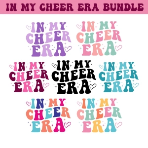 In My Cheer Era SVG Bundle, Cheer Era PNG Files Football SVG