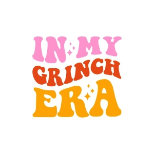 In My Grinch Era SVG Wavy Text Christmas SVG