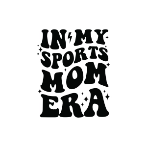 In My Sports Mom Era SVG, Trendy Sports Mom SVG Sports SVG