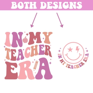 In My Teacher Era PNG Sublimation, Trendy Teacher SVG Teacher SVG