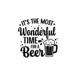 It's The Most Wonderful Time for a Beer SVG, Funny Christmas SVG Christmas SVG