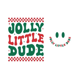 Jolly Little Dude SVG, Christmas SVG for Kids Shirt Funny SVG