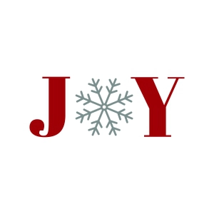 Joy SVG with Snowflake Snowflake SVG