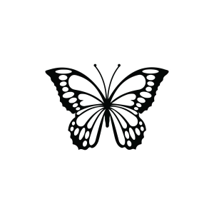 Laser Cut Butterfly SVG, Black Butterfly Svg Butterfly SVG