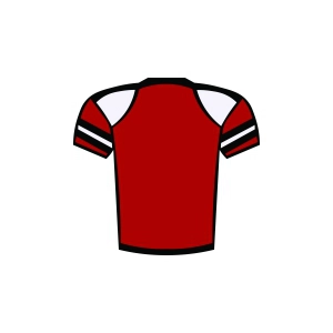 Layered Football Jersey SVG Front & Back Football SVG