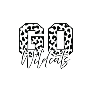 Leopard Go Wildcats SVG Cut File Football SVG