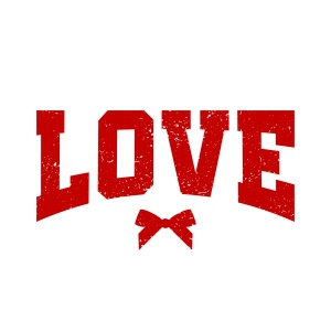 Love SVG with Bow, Valentine Love Shirt SVG PNG Love SVG