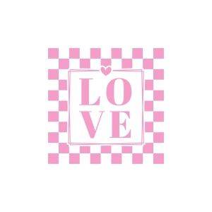 Love SVG with Checkered Love SVG