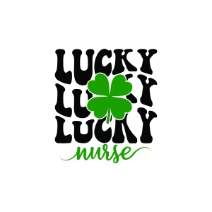 Lucky Nurse SVG, PNG Shamrock SVG