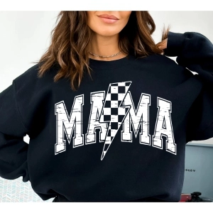 Mama Lightning Bolt SVG, Mama Shirt PNG Mom SVG