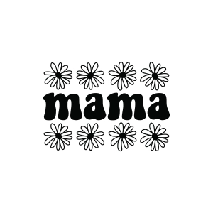 Mama SVG PNG, Mama SVG with Flowers Mom SVG