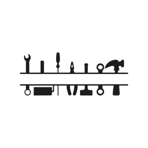 Mechanical Tools Monogram SVG Cut File | PremiumSVG