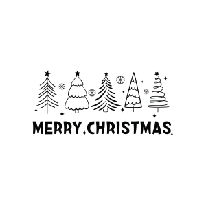 Merry Christmas Shirt SVG, Christmas SVG with Trees Christmas SVG