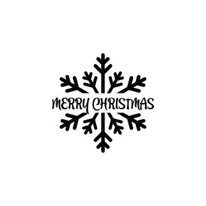 Merry Christmas Snowflake SVG Snowflake SVG