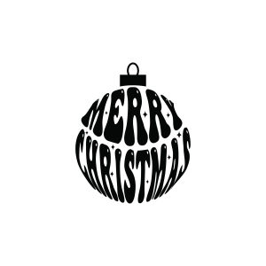 Merry Christmas Tree Ball SVG Christmas SVG