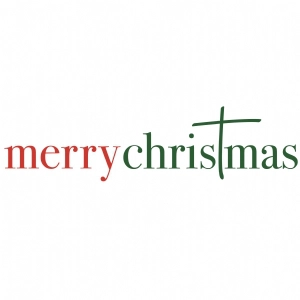Merry Christmas with Cross SVG Cut File, Christmas Shirt SVG Design ...