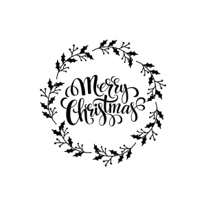 Merry Christmas Wreath SVG Design Christmas SVG