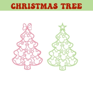 Mouse Christmas Tree SVG Christmas SVG