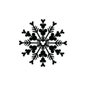 Mouse Head Snowflake SVG Snowflake SVG