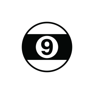 Nine Ball SVG, Billiard SVG Sports SVG