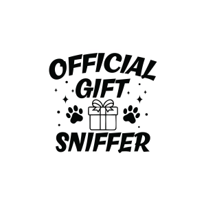 Official Gift Sniffer SVG, Christmas Dog SVG Ornament Christmas SVG