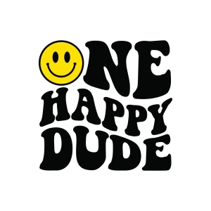 One Happy Dude SVG with Smiley Face, First Birthday SVG Birthday SVG