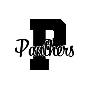 P Panthers SVG, Panther SVG File, Cricut Panther SVG