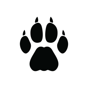 Panthers Paw SVG Silhouette, Panther Paw SVG File Panther SVG