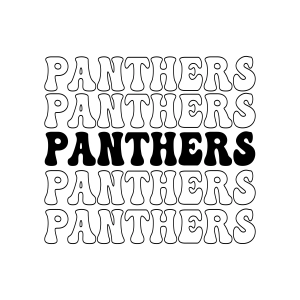 Stacked Panthers SVG, Panther SVG File Panther SVG