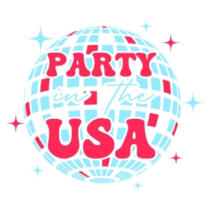 Party In  The USA PNG Sublimation 4th Of July SVG