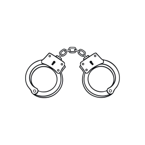 Police Handcuff SVG Outline Police SVG