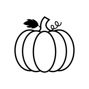 Pumpkin SVG Outline, Pumpkin Vector Files Pumpkin SVG