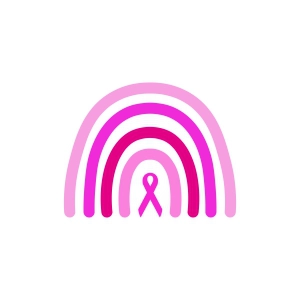 Rainbow SVG for Breast Cancer Awareness Autism SVG