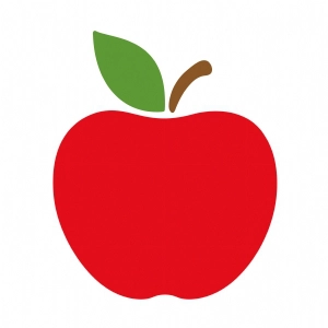 Red Apple SVG Files, Teacher SVG Vector Files