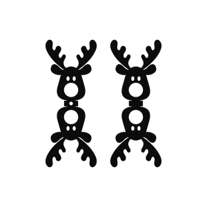 Reindeer Lolipop Holder SVG Cut Files Christmas SVG