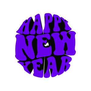 Retro Happy New Year SVG New Year SVG