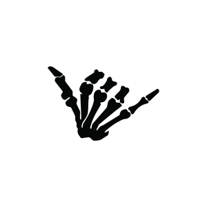 Rock On Skeleton Hand SVG Halloween SVG