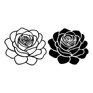 Rose SVG Cut Files Flower SVG