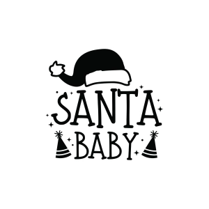 Santa Baby SVG, Christmas Baby Onesie SVG Christmas SVG