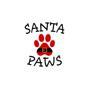 Santa Paws SVG, Dog Christmas SVG Christmas SVG