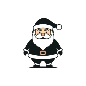 Santa SVG Clipart Cut File Christmas SVG