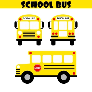 School Bus SVG, PNG Files Transportation