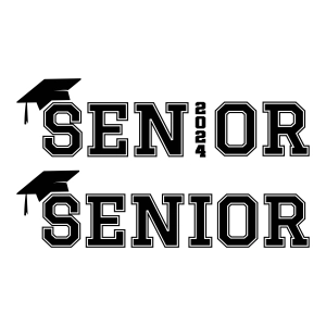 Seniors Class of 2024 SVG Cut File Graduation SVG