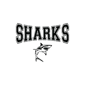 Sharks Mascot SVG, Sharks SVG Shark SVG