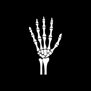 Skeleton Hand SVG, Skeleton Hand Silhouette Vector Halloween SVG