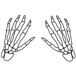 Skeleton Hand SVG for Halloween Designs